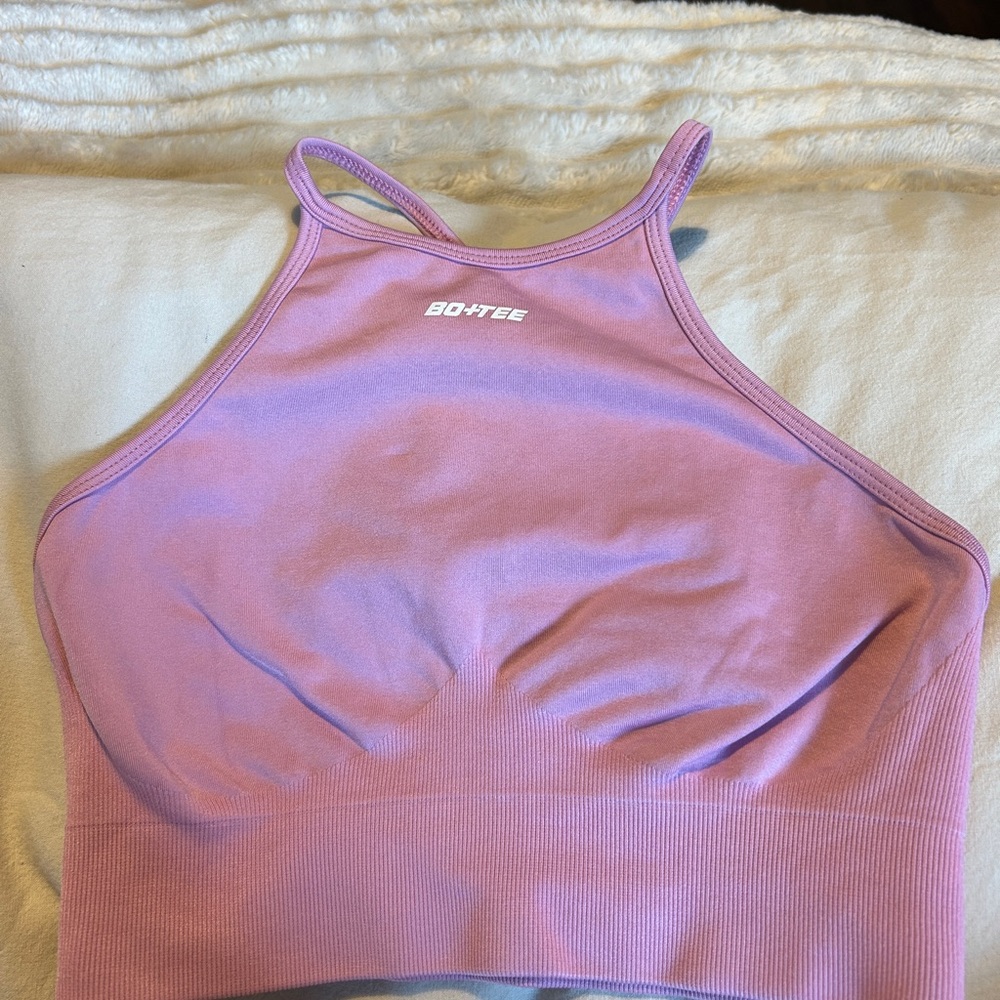 Bo+Tee Lavender Sports Bra